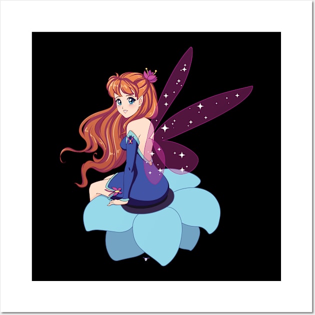 anime fairy Wall Art by peace and love